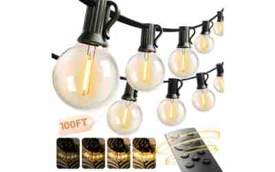 addlon 100FT G40 Outdoor String Lights with Remote Review 2026
