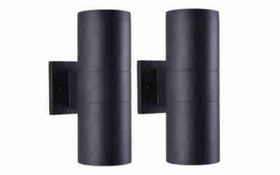 mirrea 12″ Modern Matte Black Outdoor Porch Light 2-Pack Review 2026